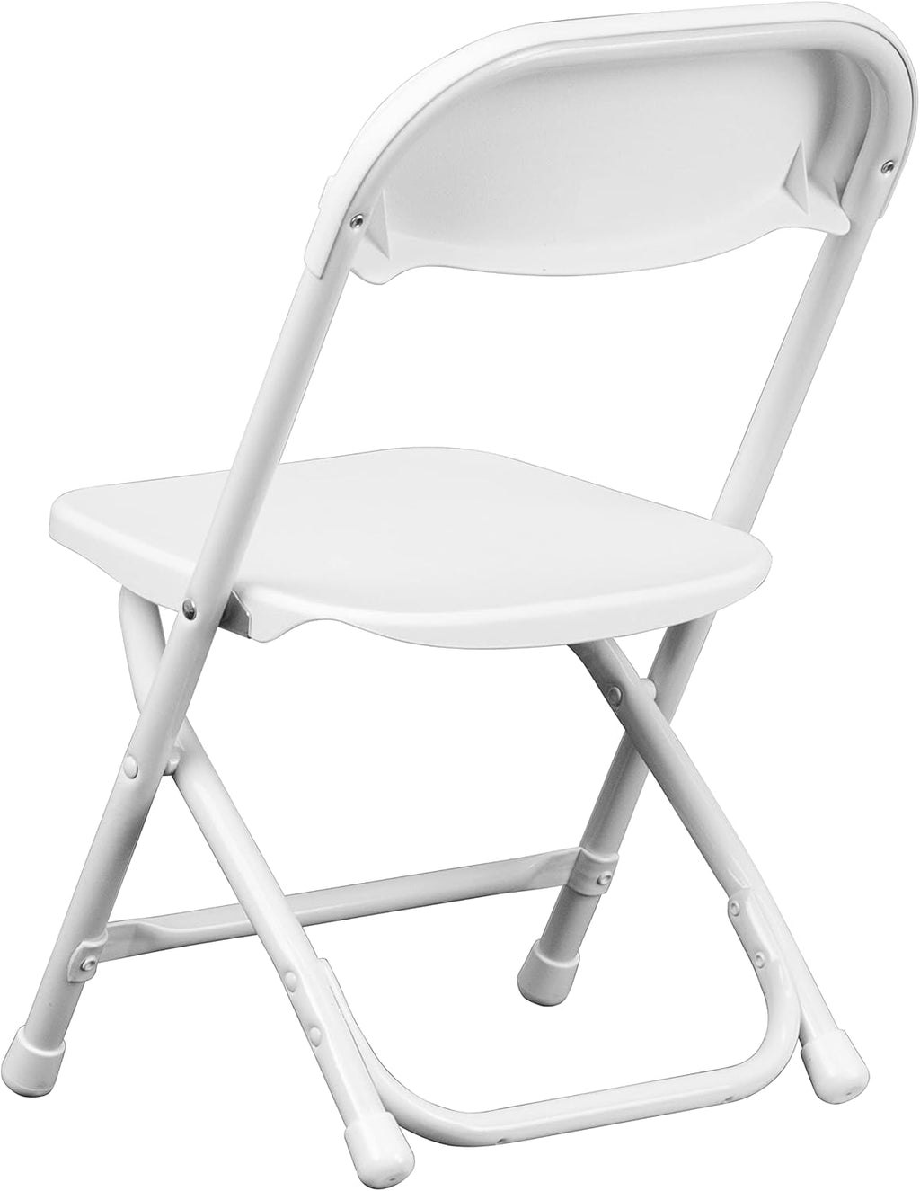 2-Pack Kids Folding Chairs White Plastic