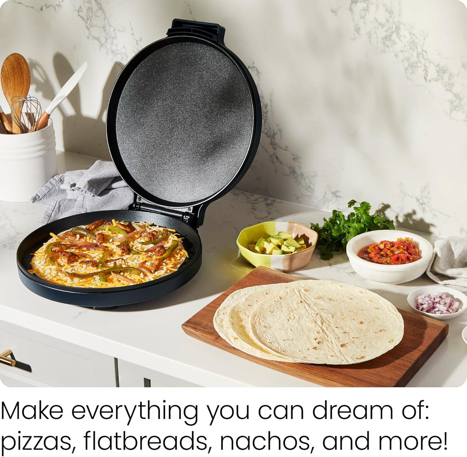 1440W Countertop Electric Pizza Maker
