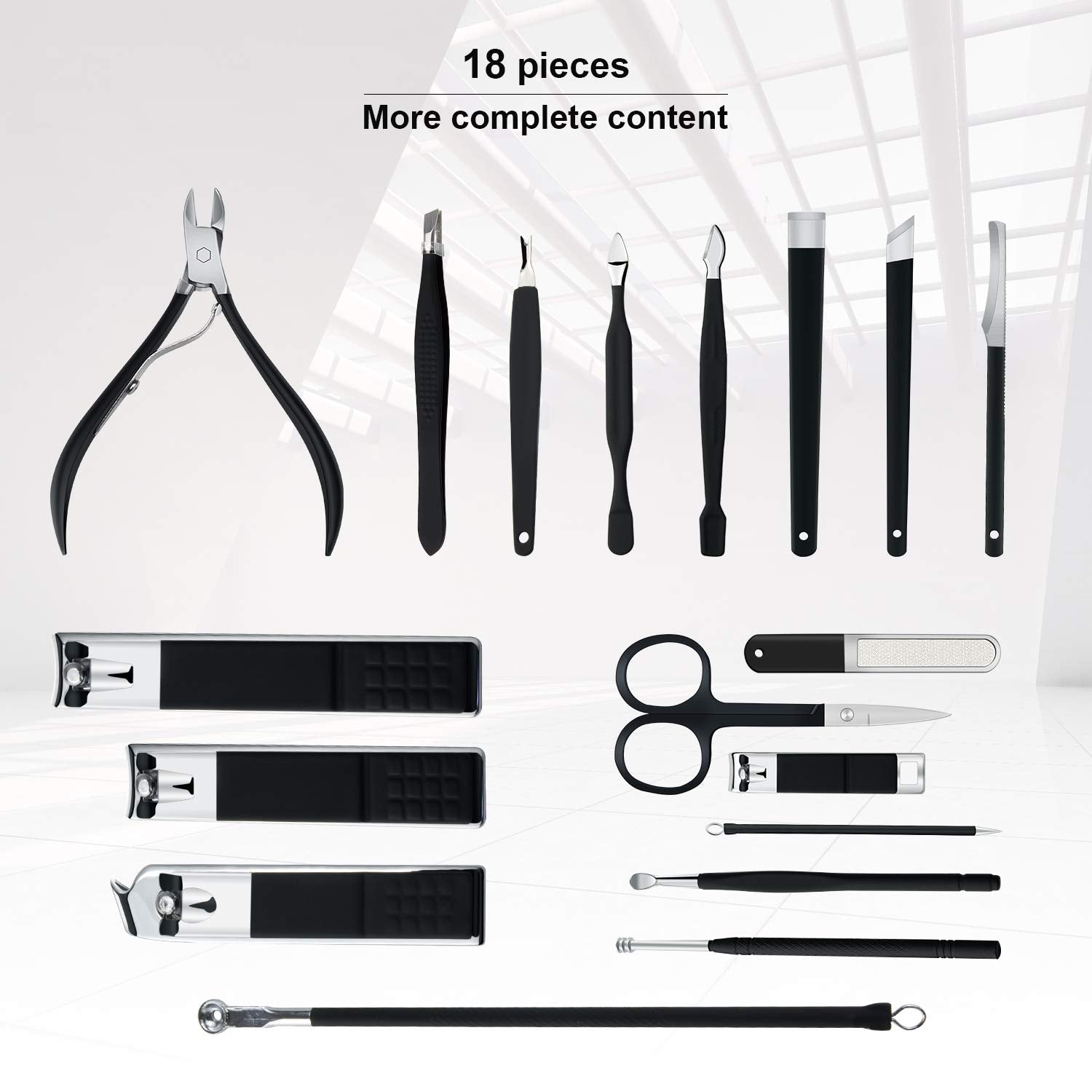 18-Pcs Professional Nail Care Kit