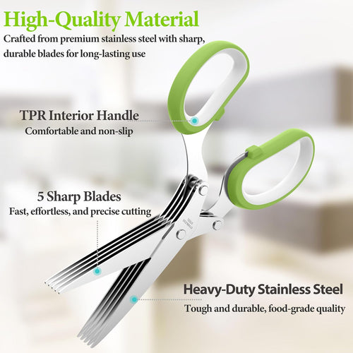 2025 Upgraded Herb Scissors – Green