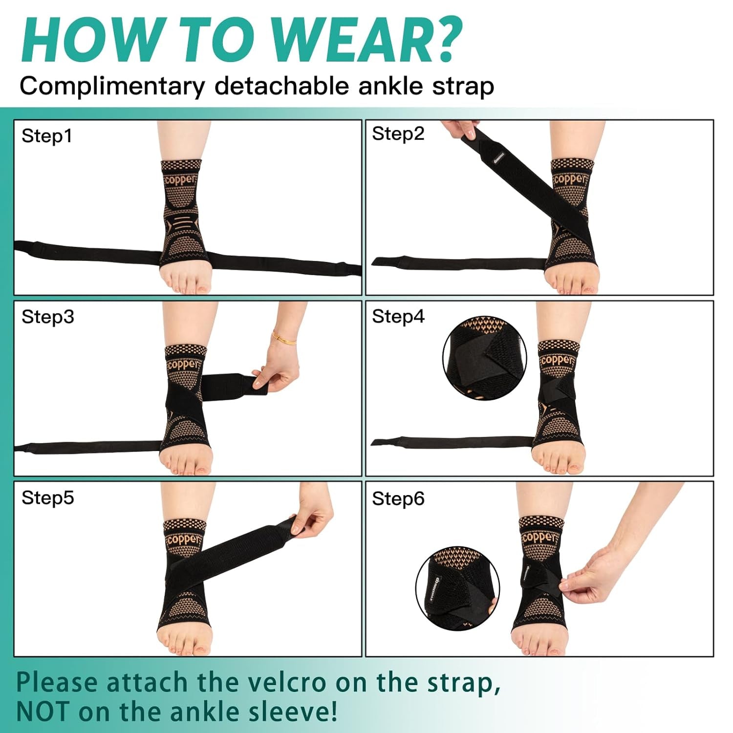 Copper Infused Ankle Brace – Pain Relief Support