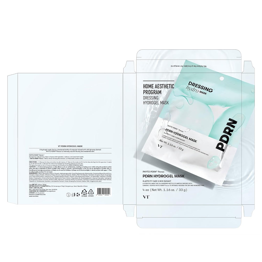 PDRN Hydrogel Mask 4-Pack