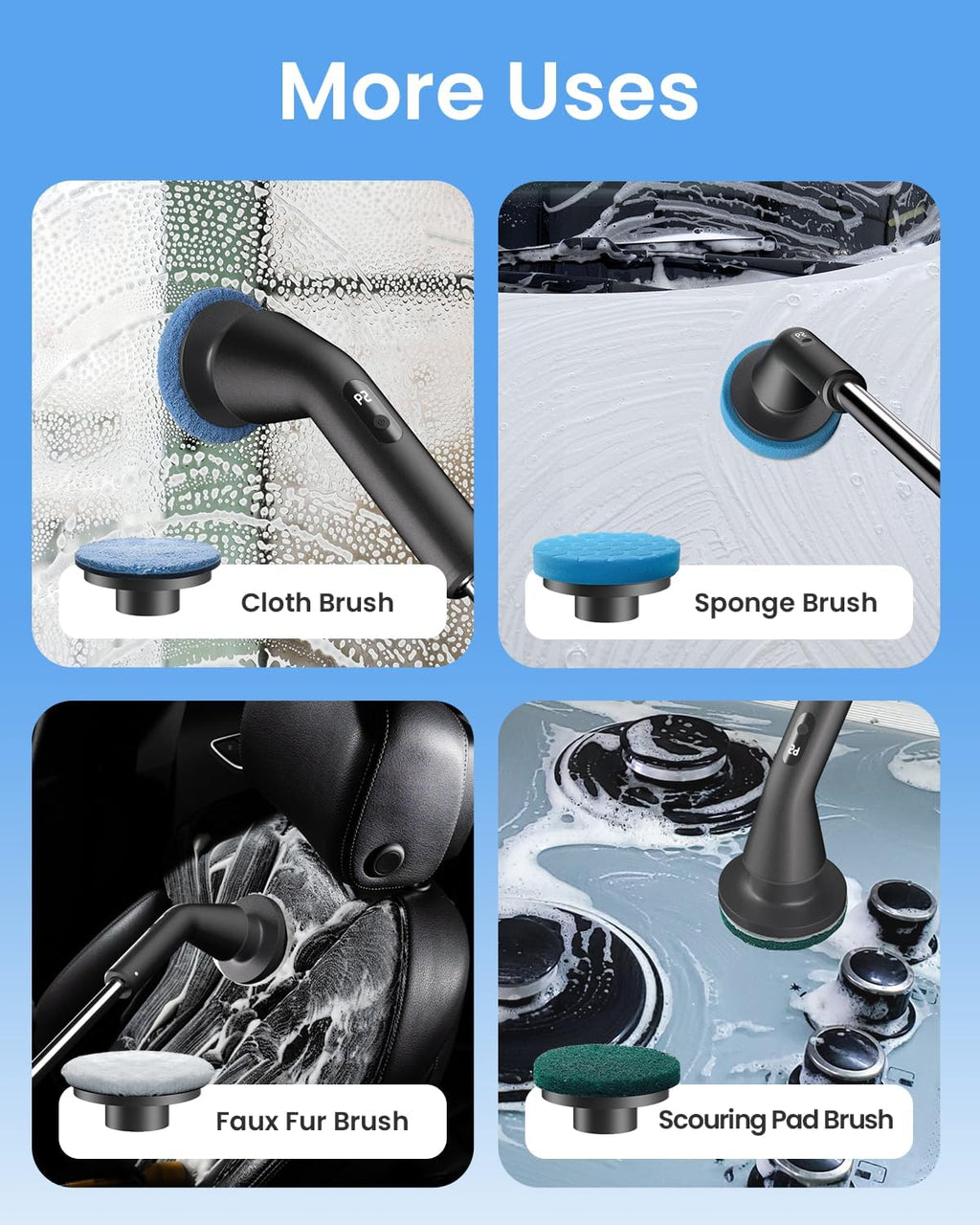 2025 Electric Cordless Spin Scrubber