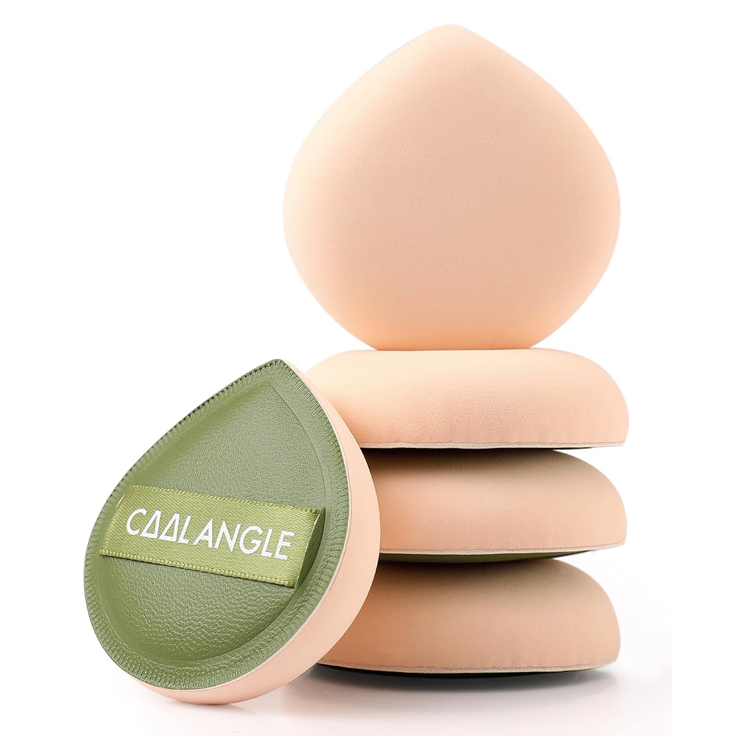 5PCS Latex-Free Makeup Sponge Set – Green