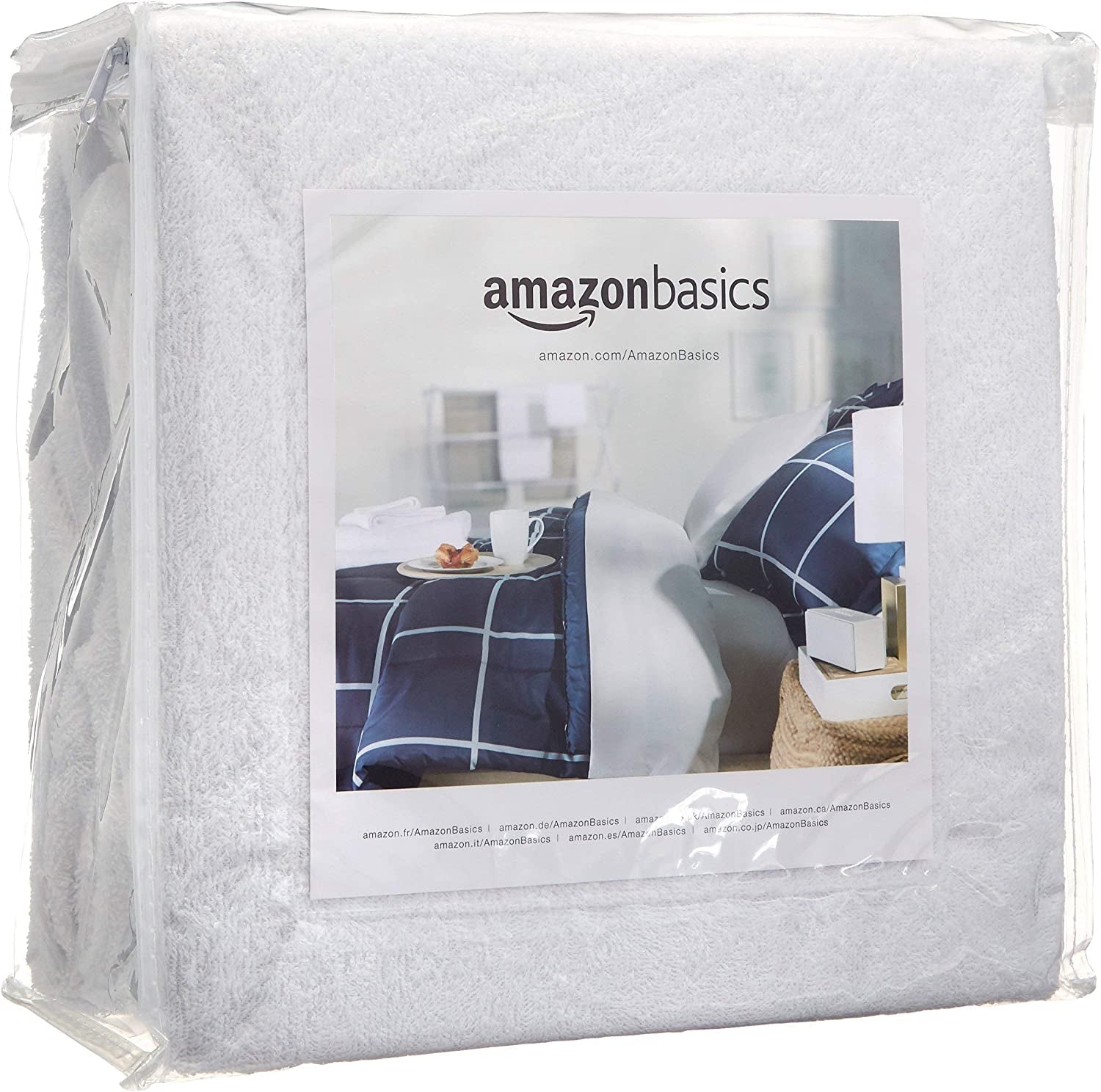 18" Twin Mattress Protector – Waterproof White