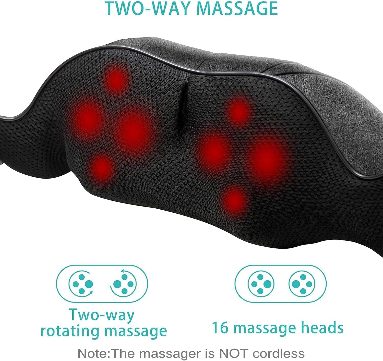 Shiatsu Back & Neck Massager with Heat