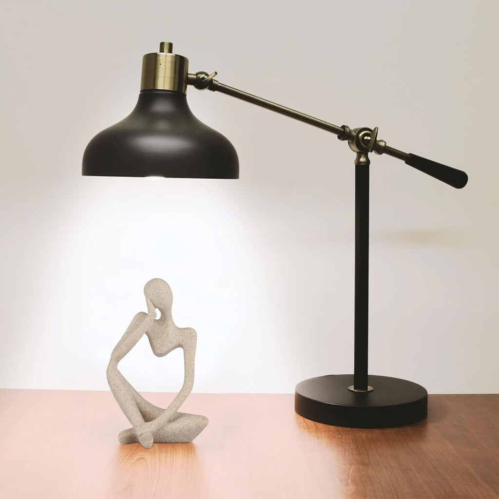 Sandstone Thinker Sculpture – Small Abstract Decor