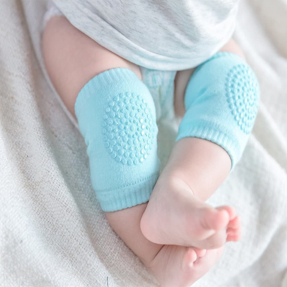 Baby Crawling Anti-Slip Knee Pads,Unisex Baby Toddlers Kneepads 5 Pairs