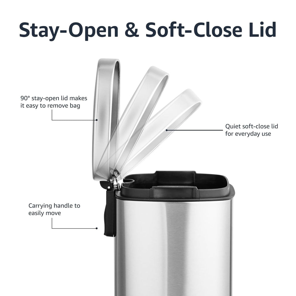 Mini Trash Can 5L Stainless Steel Bathroom