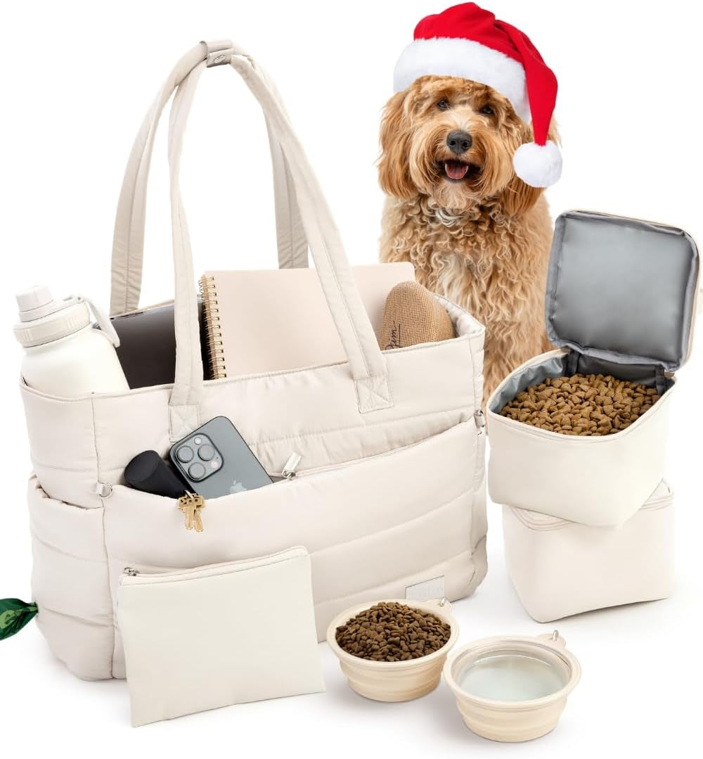 Puffer Dog Travel Bag – Pet Mom Tote