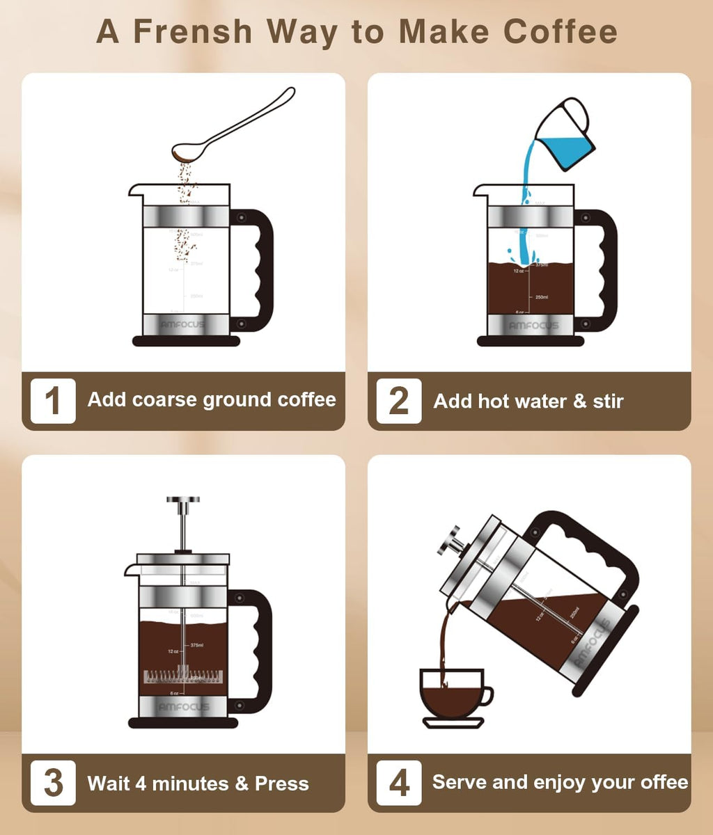 21oz Glass French Press Coffee Maker