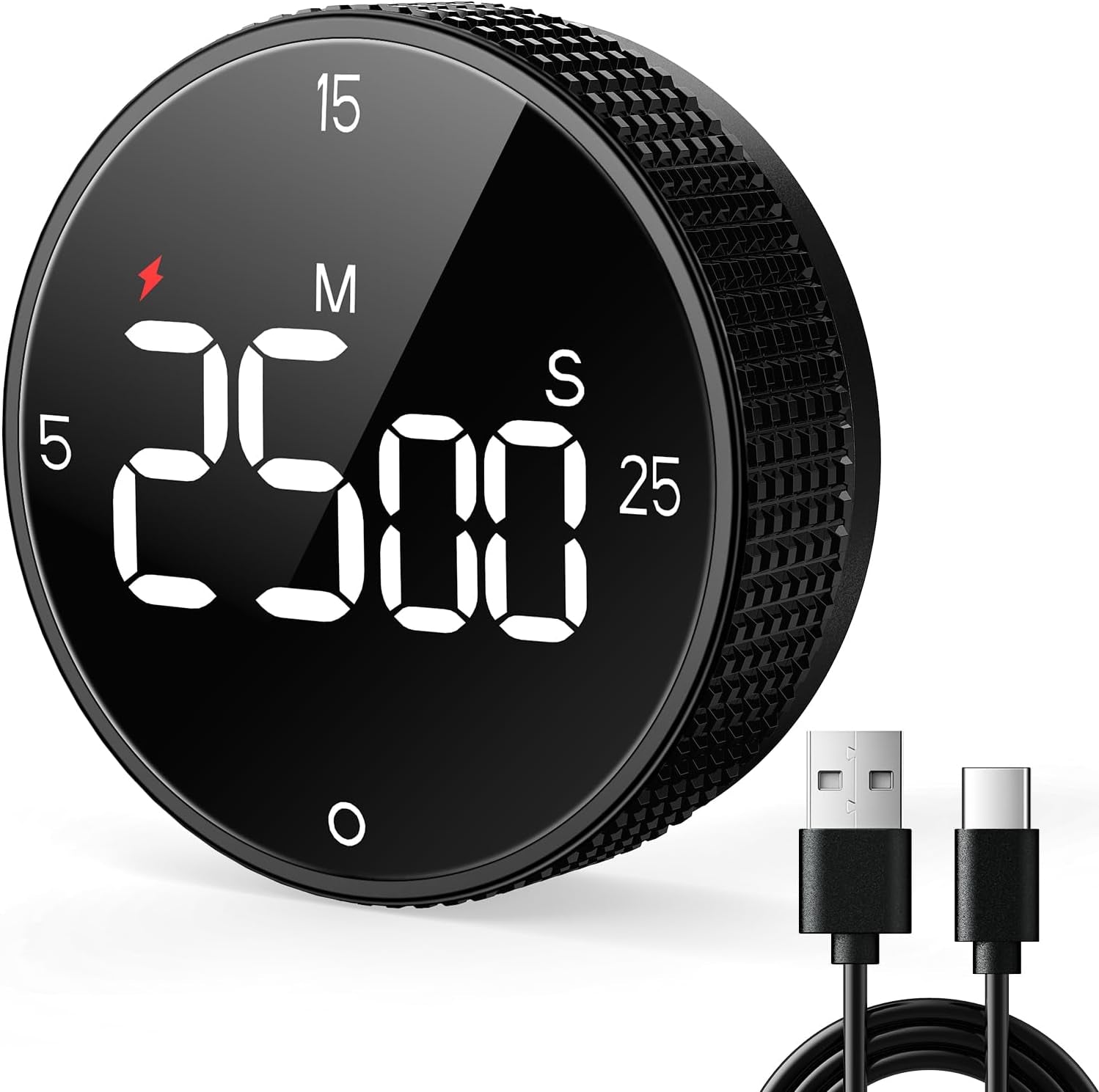USB Rechargeable Magnetic Kitchen Timer