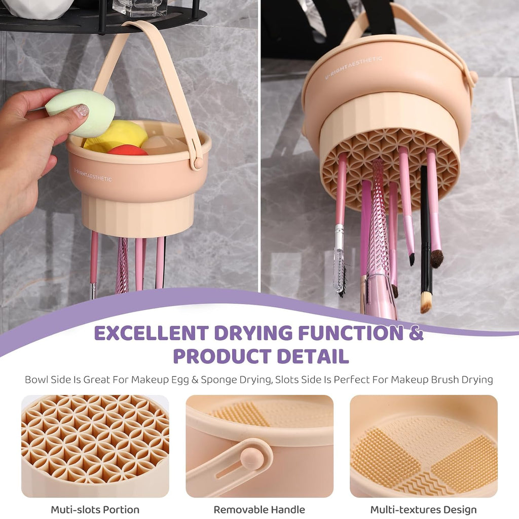 3-in-1 Silicone Makeup Brush Cleaner