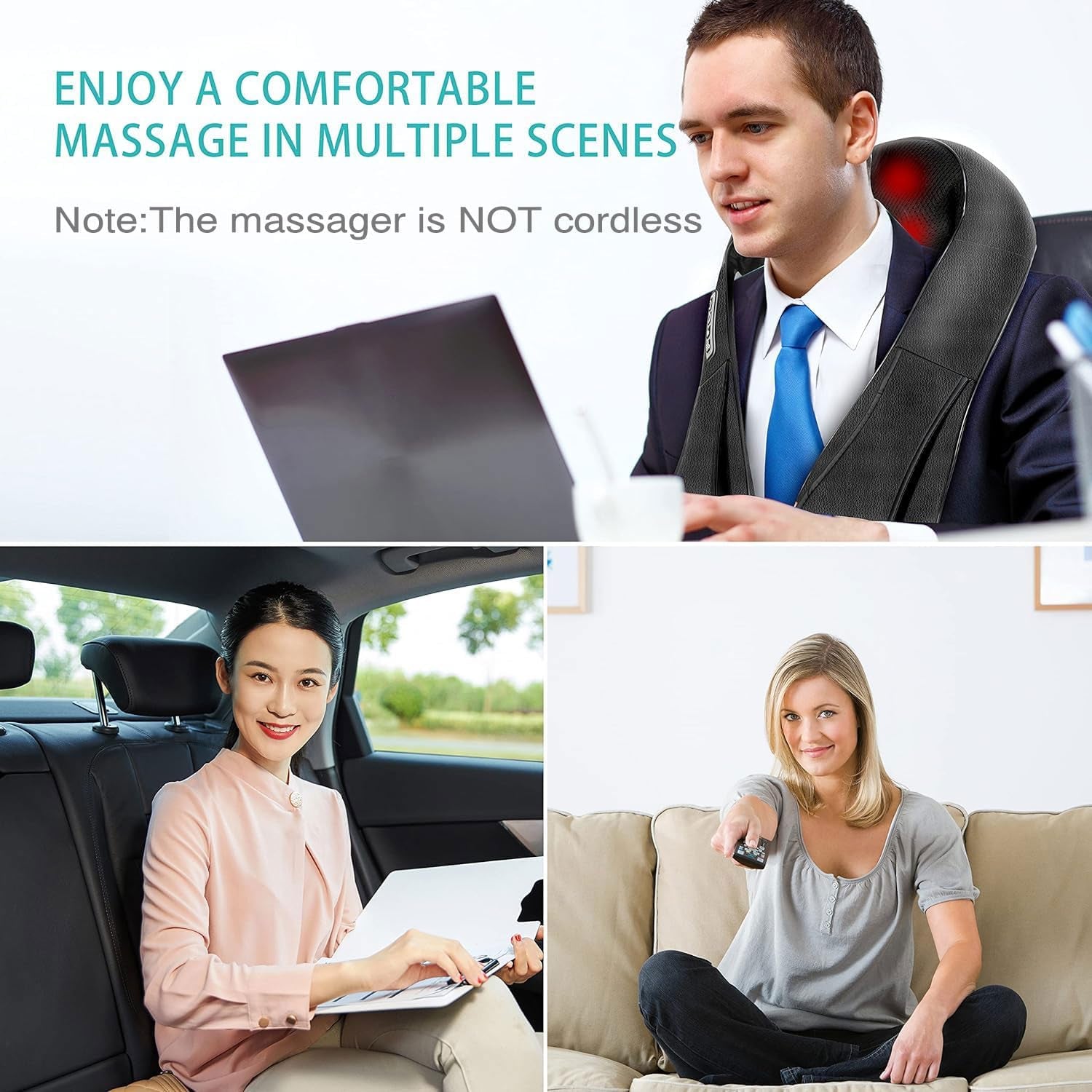 Shiatsu Back & Neck Massager with Heat