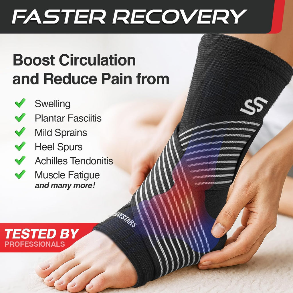 Ankle Brace Compression Sleeve – Adjustable Support