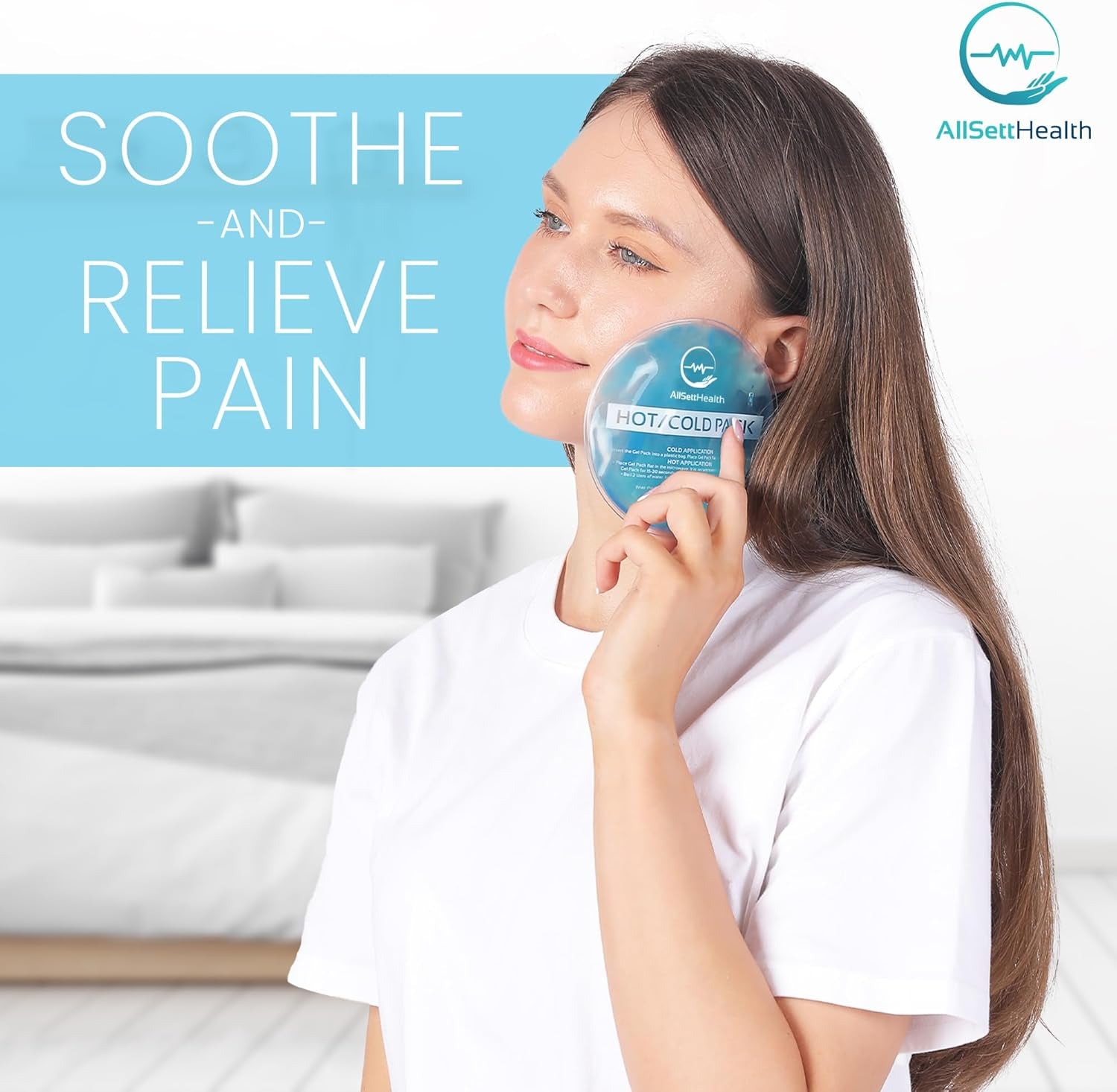 Reusable Hot & Cold Gel Ice Packs Variety Set