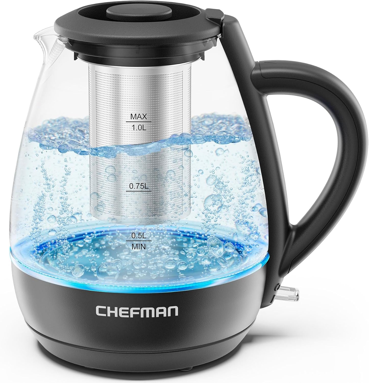1L Electric Tea Kettle with Infuser – 1500W