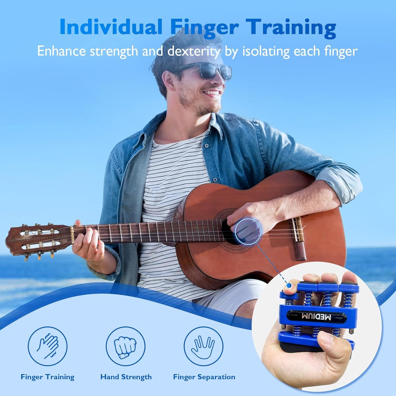 Finger & Hand Strengthener – Grip Trainer