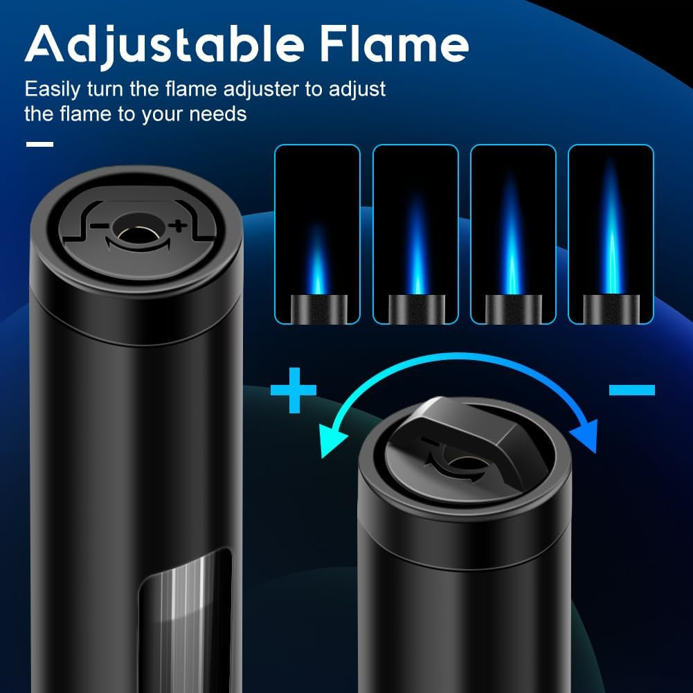2-Pack Refillable Butane Torch Lighters