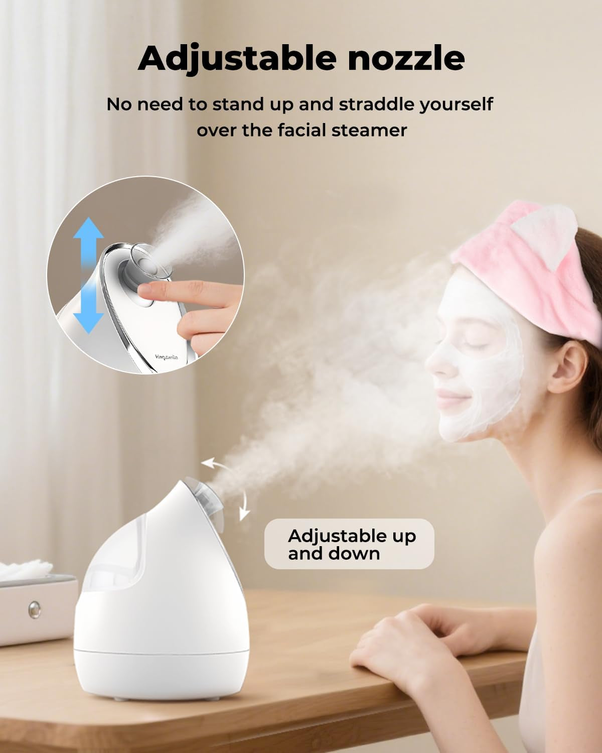 3-in-1 Compact Facial Steamer for Home SPA