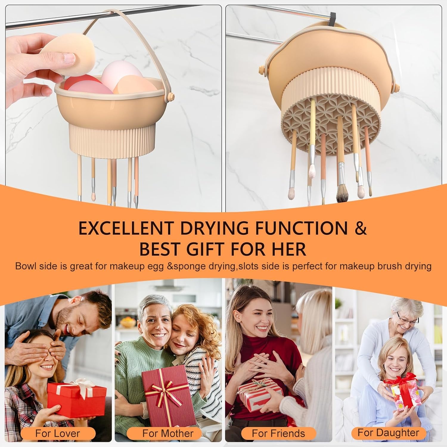 3-in-1 Makeup Brush Cleaner Mat & Bowl