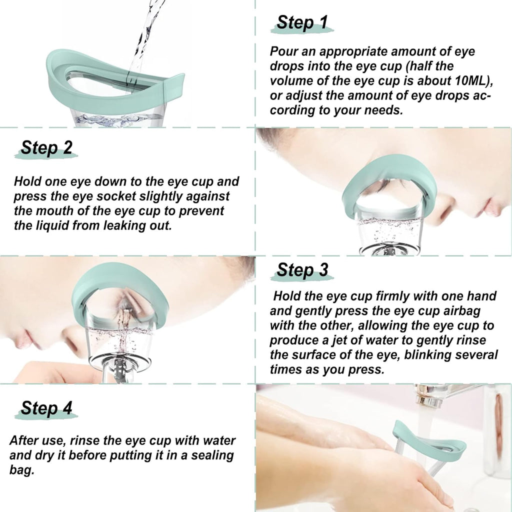 Portable Eye Wash Cup – Reusable Silicone Kit