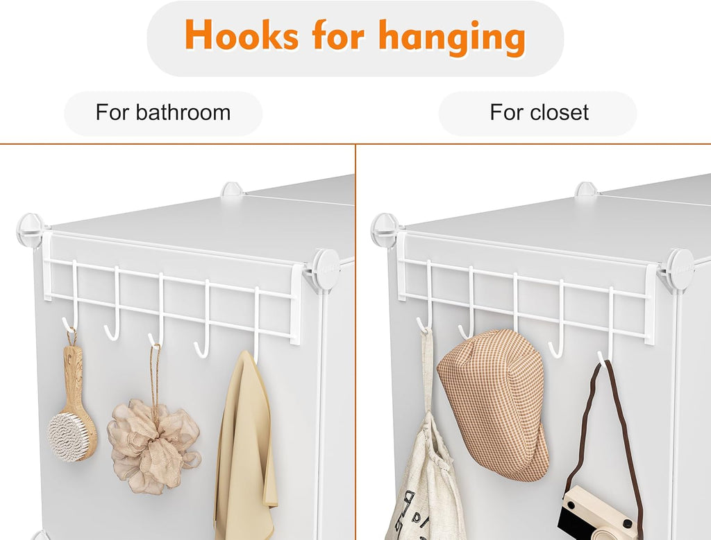 6-Cube Stackable Closet Organizer