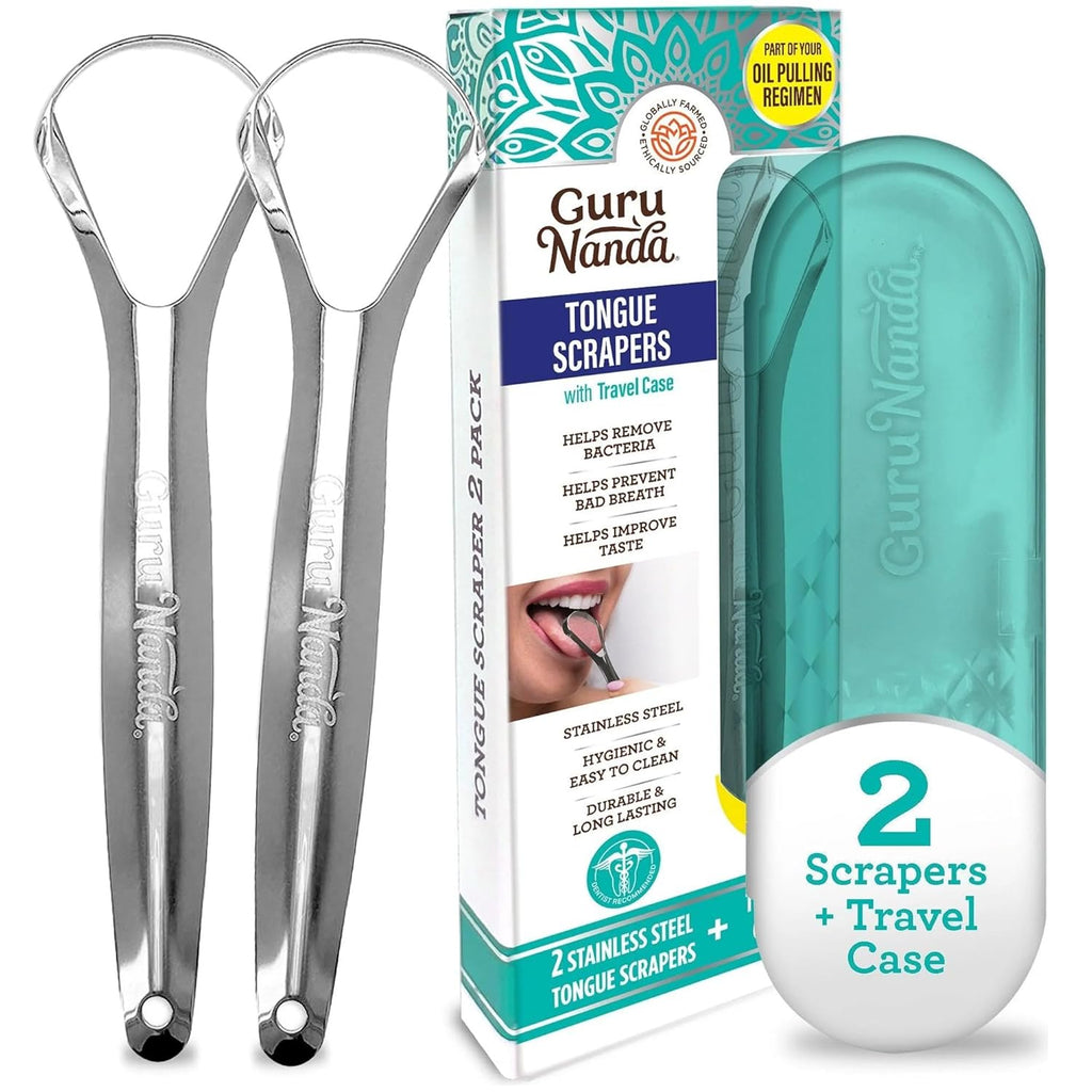 Stainless Steel Tongue Scraper 2-Pack