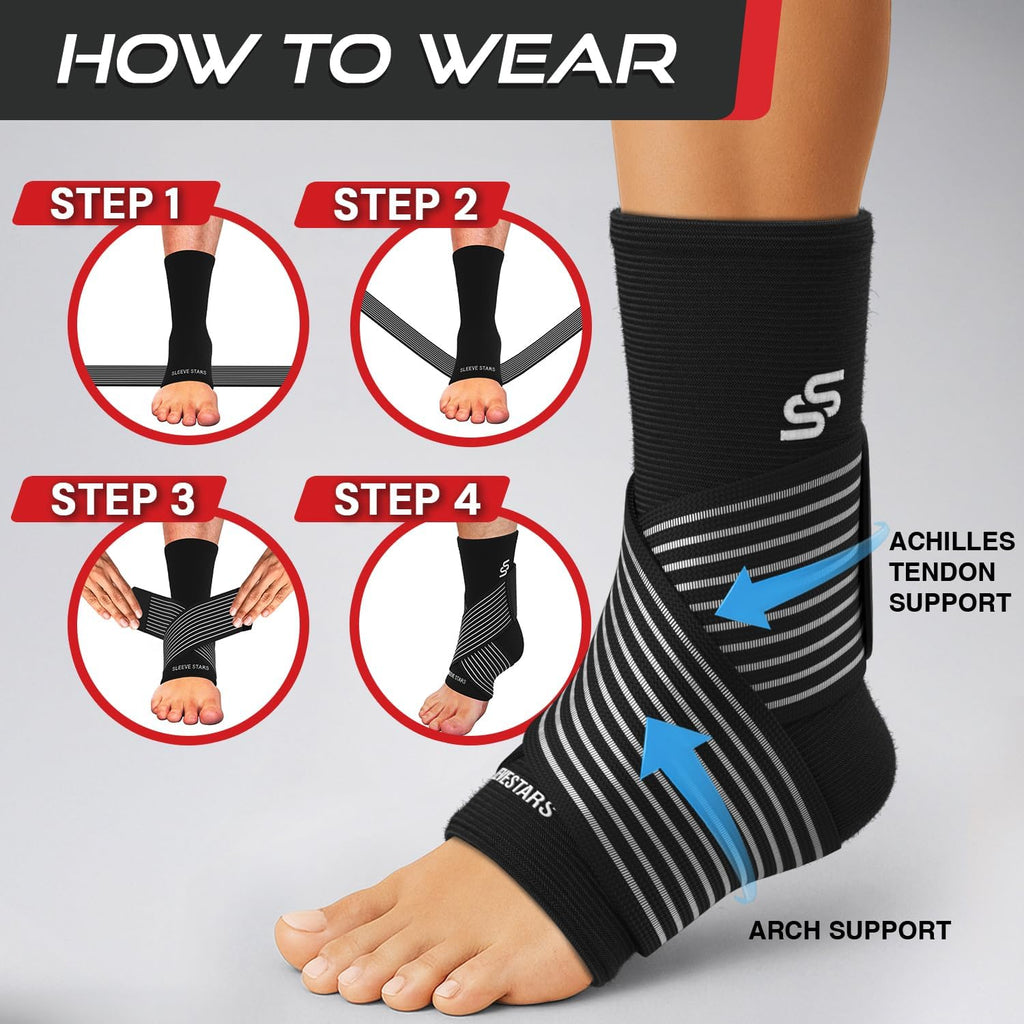 Ankle Brace Compression Sleeve – Adjustable Support