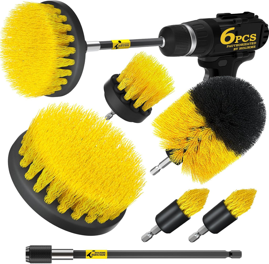6-Pack Drill Brush Set – All-Purpose Cleaning Kit
