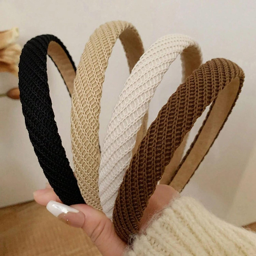 4-Pack Thin Knitted Headbands