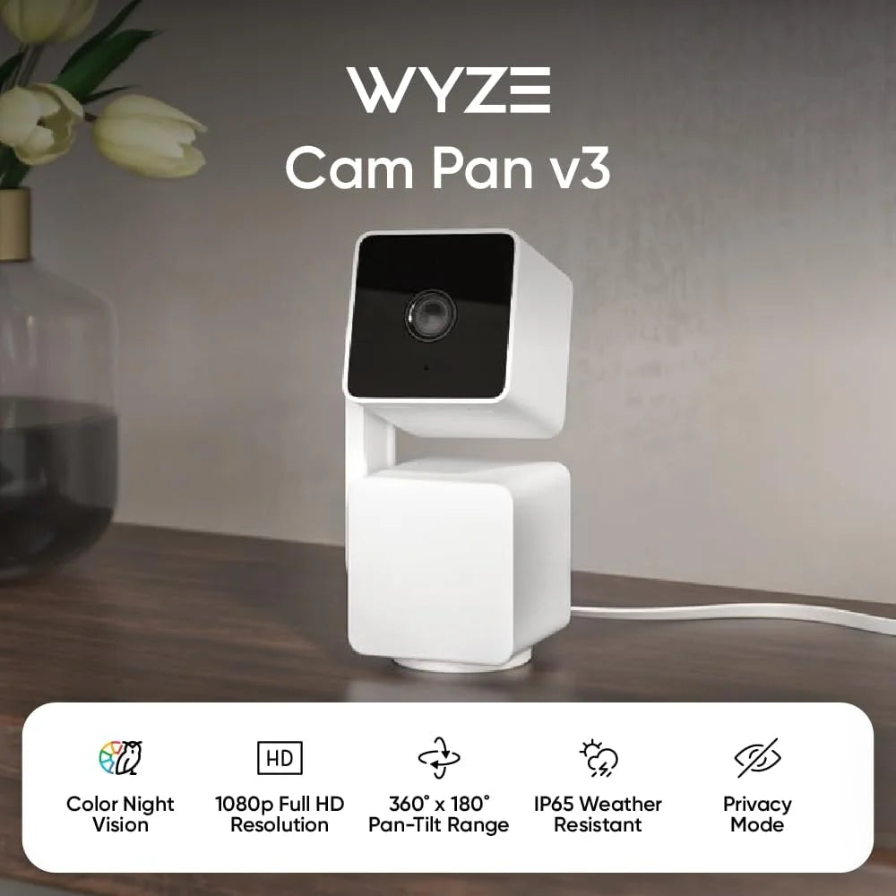 Cam Pan V3 Indoor/Outdoor 1080P Pan/Tilt Wi-Fi Security Camera
