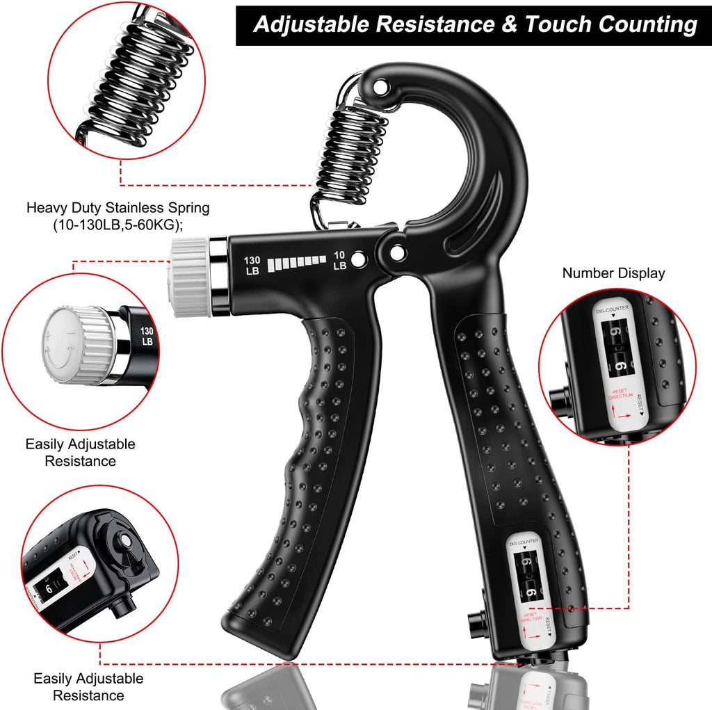Adjustable Hand Grip Strengthener – 2 Pack