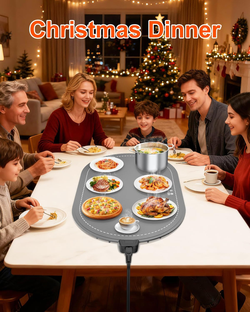 Electric Food Warming Mat with Timer