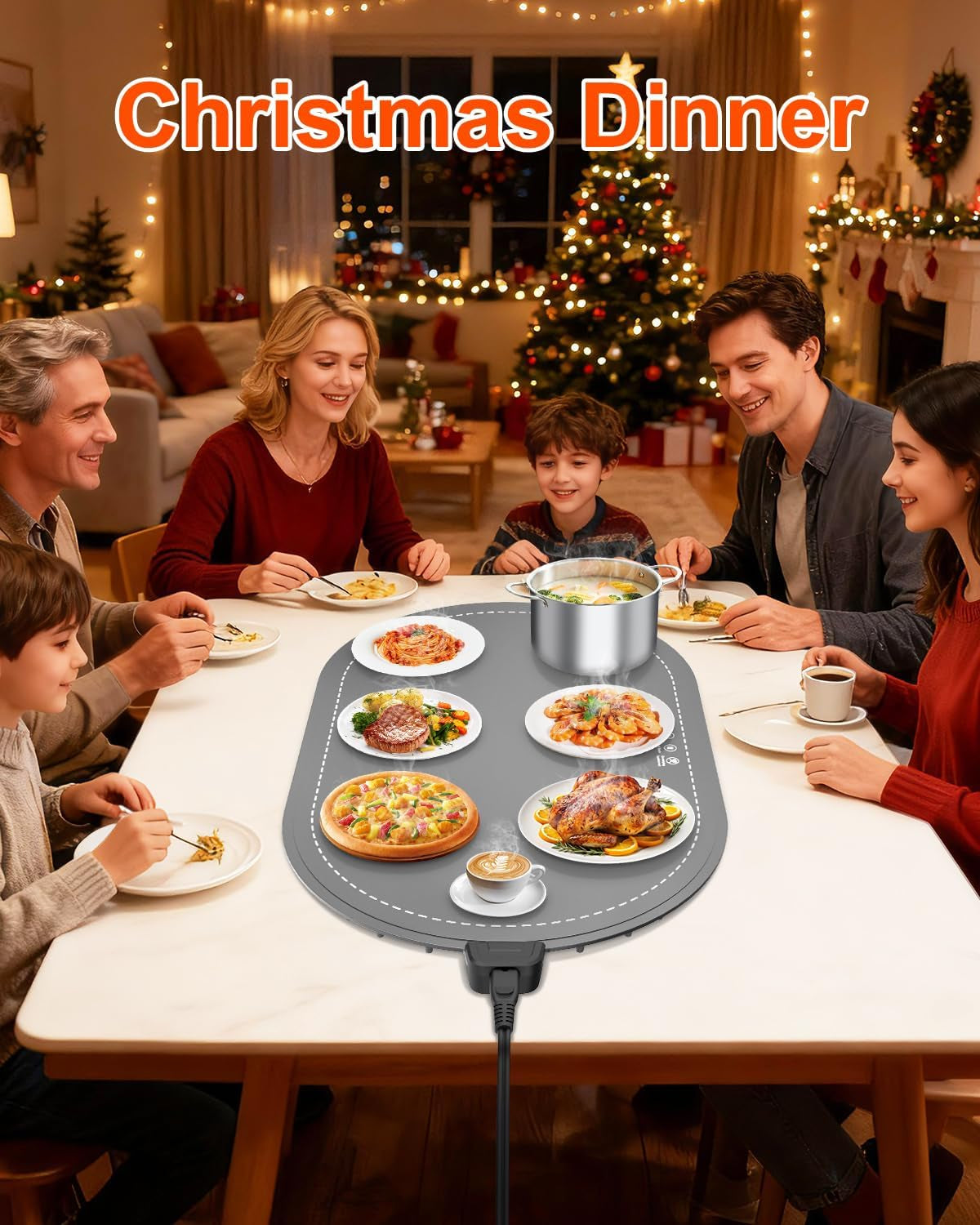 Electric Food Warming Mat with Timer