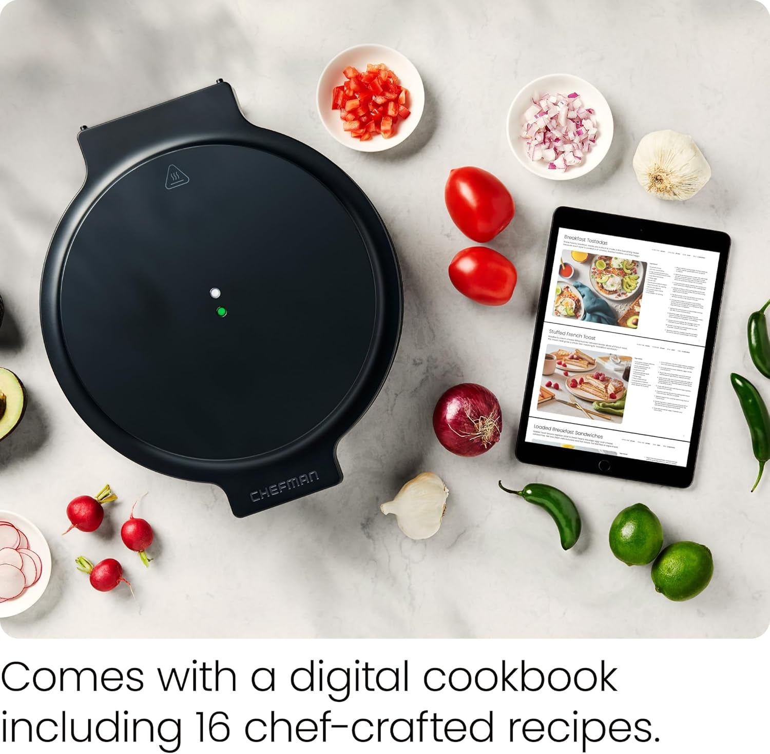 1440W Countertop Electric Pizza Maker