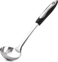 12" Stainless Steel Soup Ladle with Silicone Handle