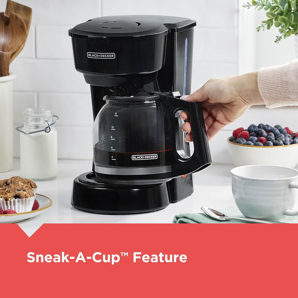 12-Cup Coffee Maker with Non-Drip Carafe