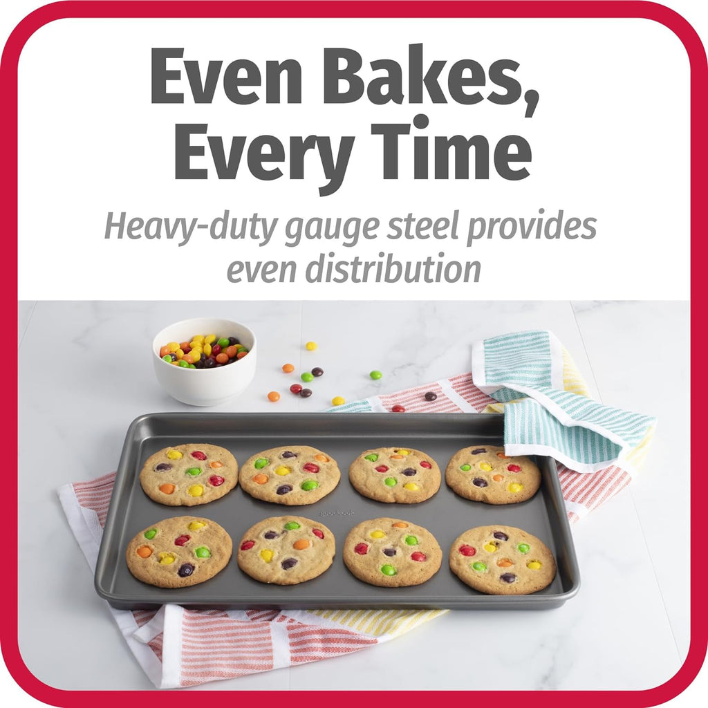 3-Piece Nonstick Carbon Steel Baking Sheet Set