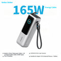 Anker Zolo 25,000mAh Power Bank with 165W Max Fast Charge and Retractable Cables for Mobile Devices and Laptops