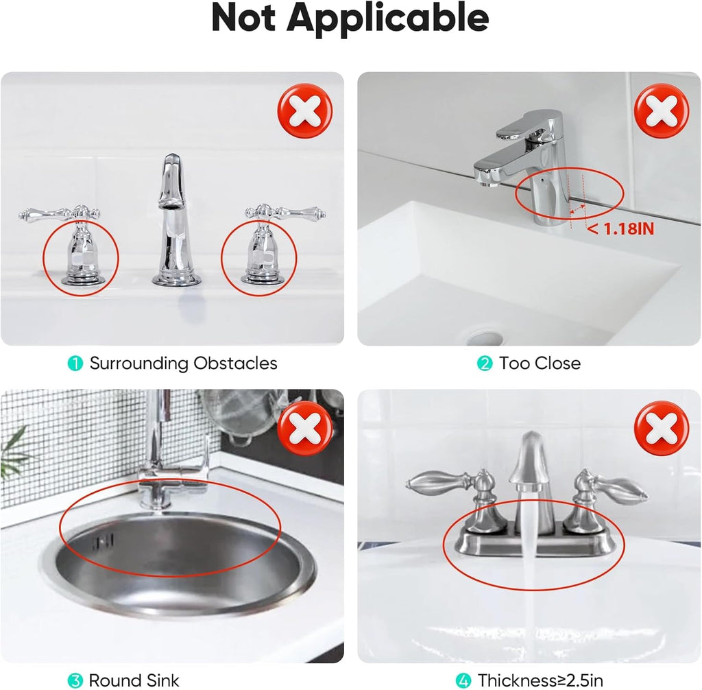 24-Inch Silicone Kitchen Faucet Mat