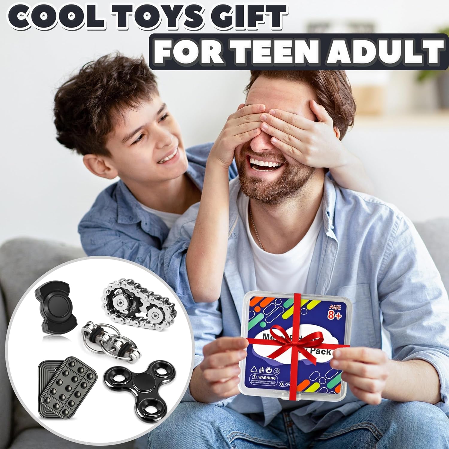 5-Piece Metal Fidget Toy Set for Stress Relief