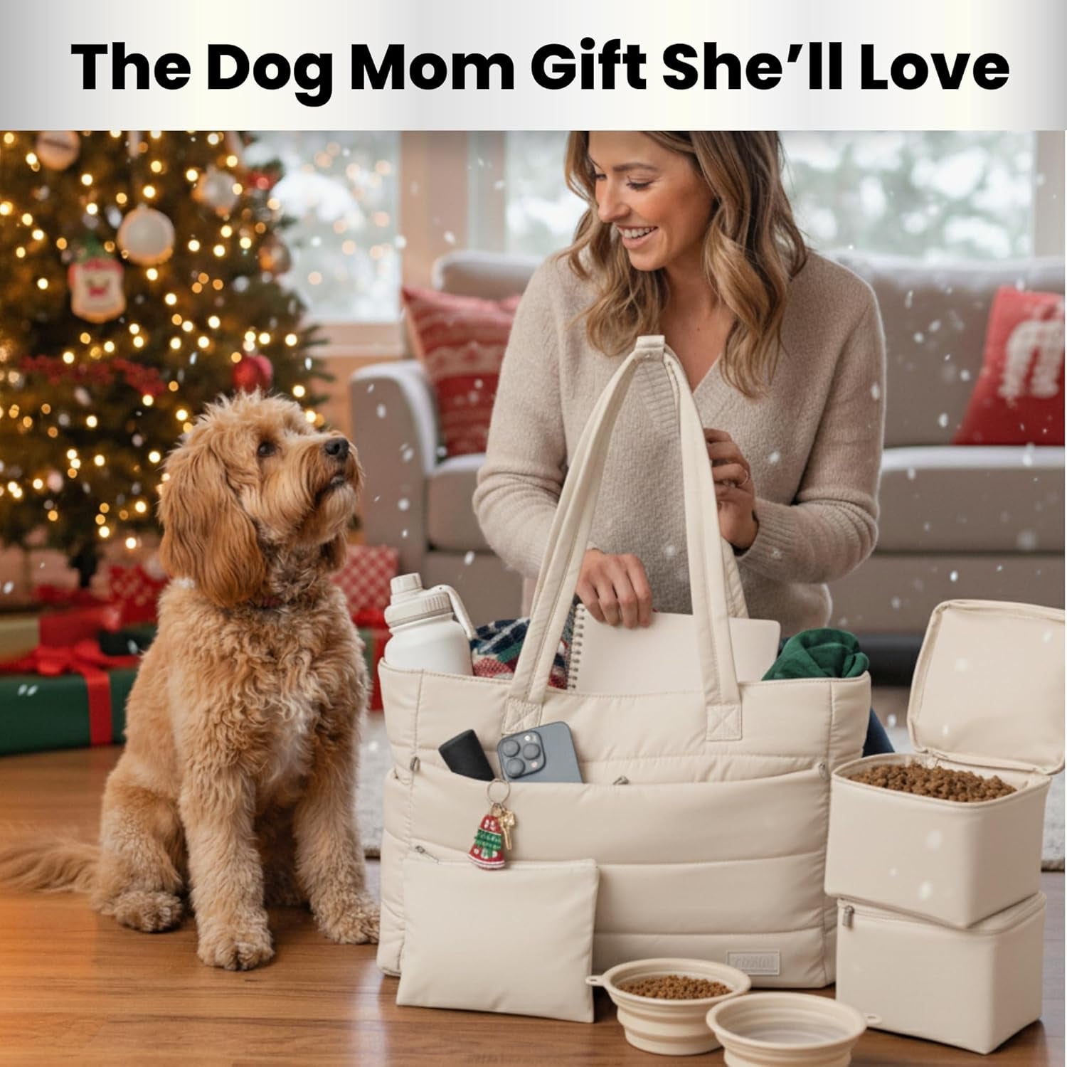 Puffer Dog Travel Bag – Pet Mom Tote