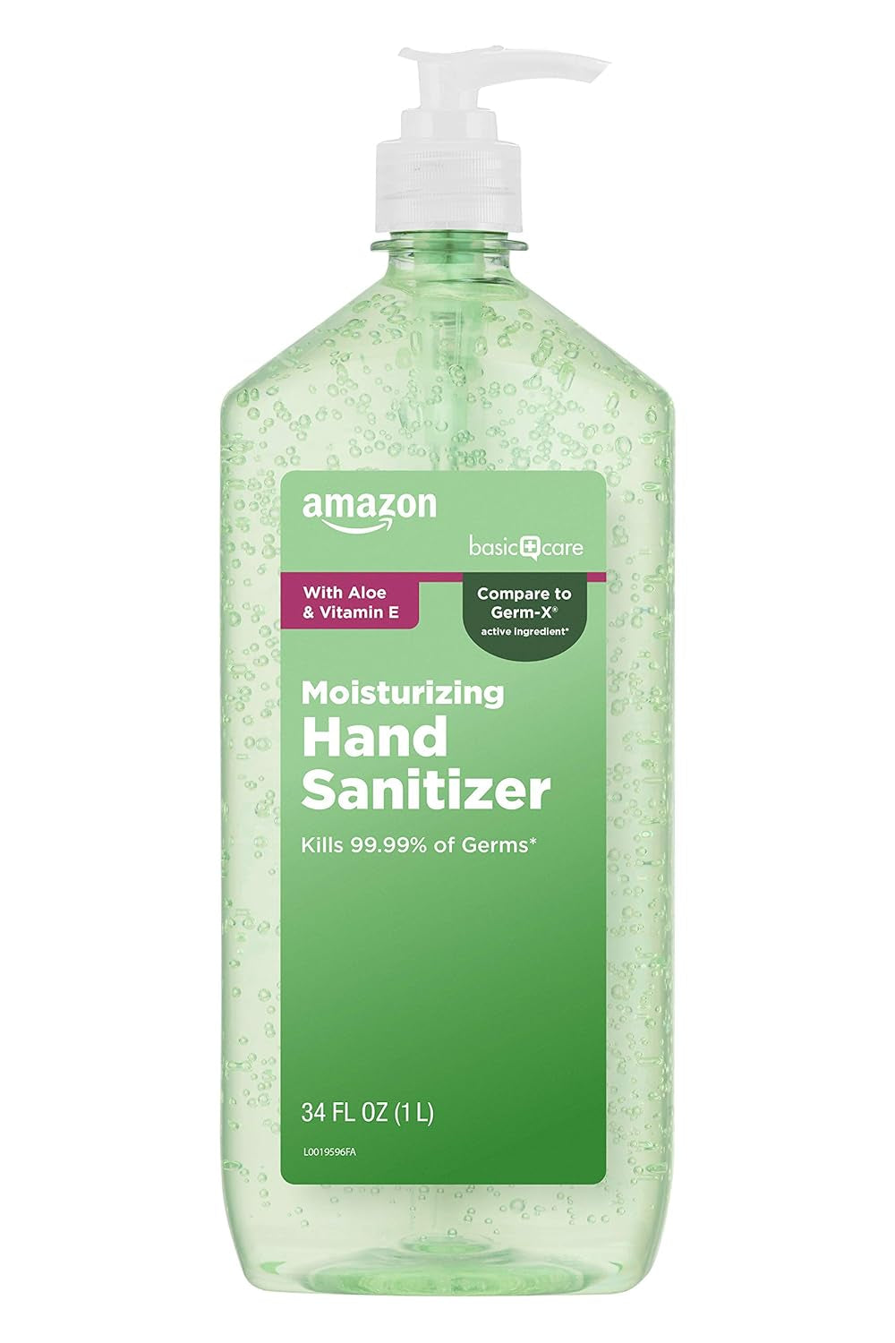 Aloe Vera Hand Sanitizer 62%, 34 Fl Oz, 4 Pack