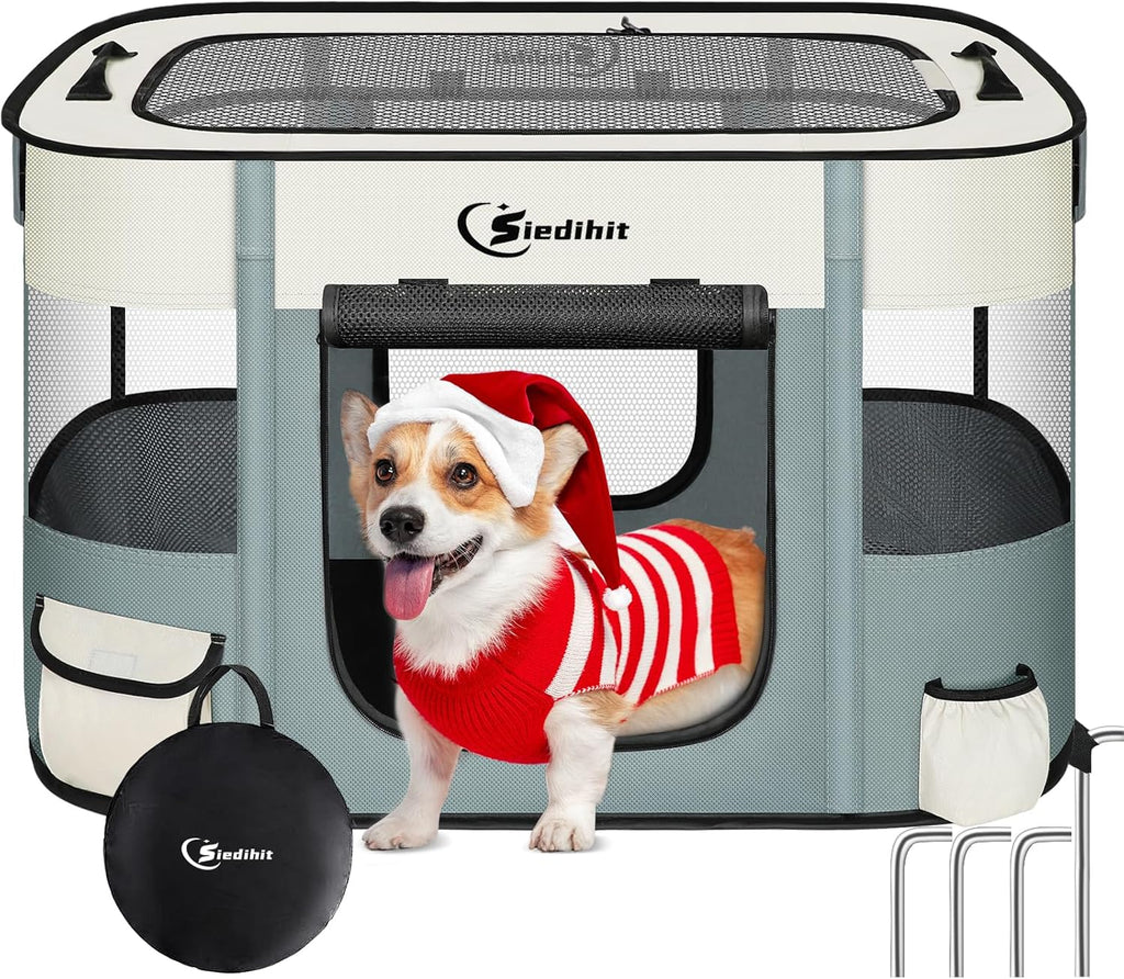 Foldable Pet Playpen for Small Animals