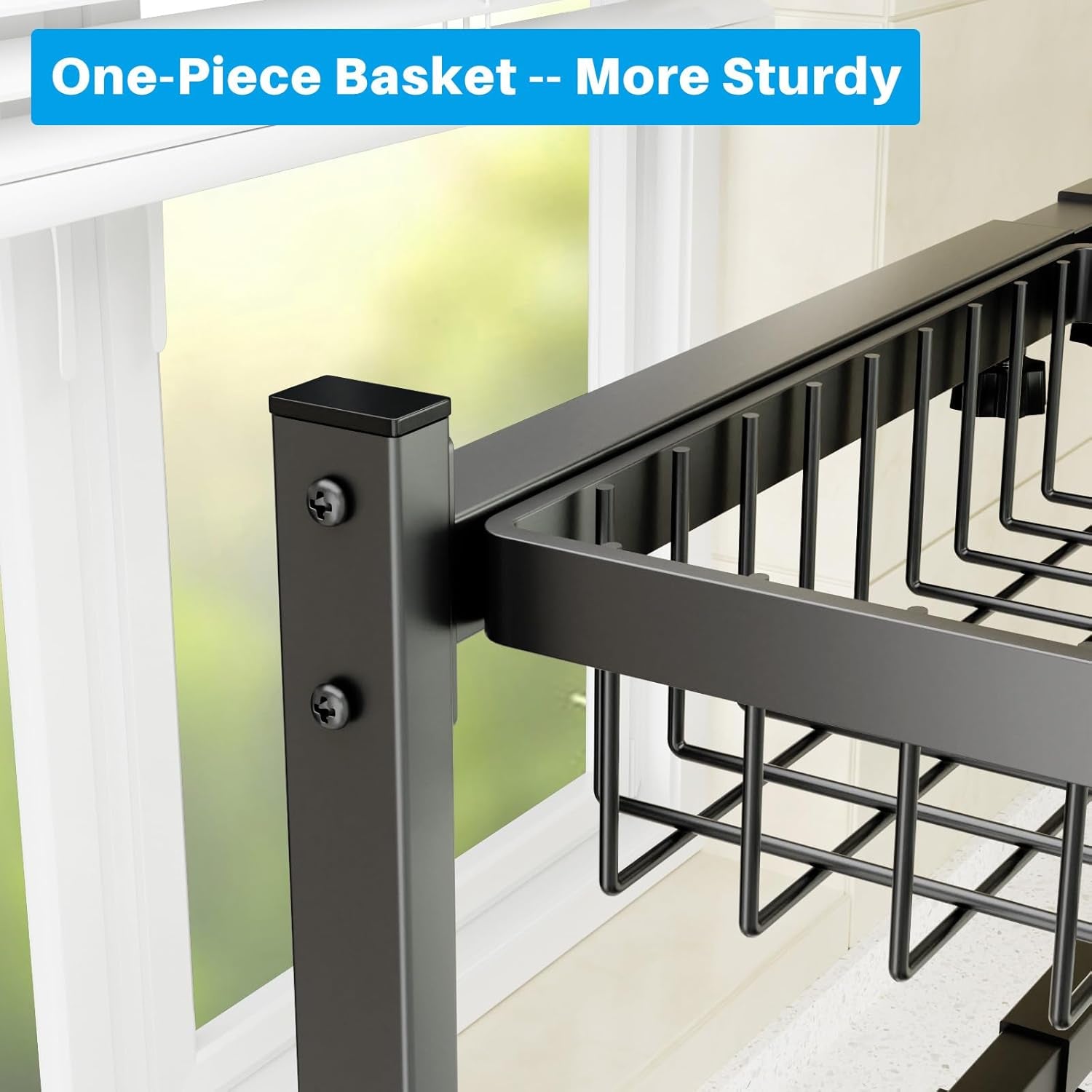 2-Tier Over-Sink Dish Drying Rack – Adjustable