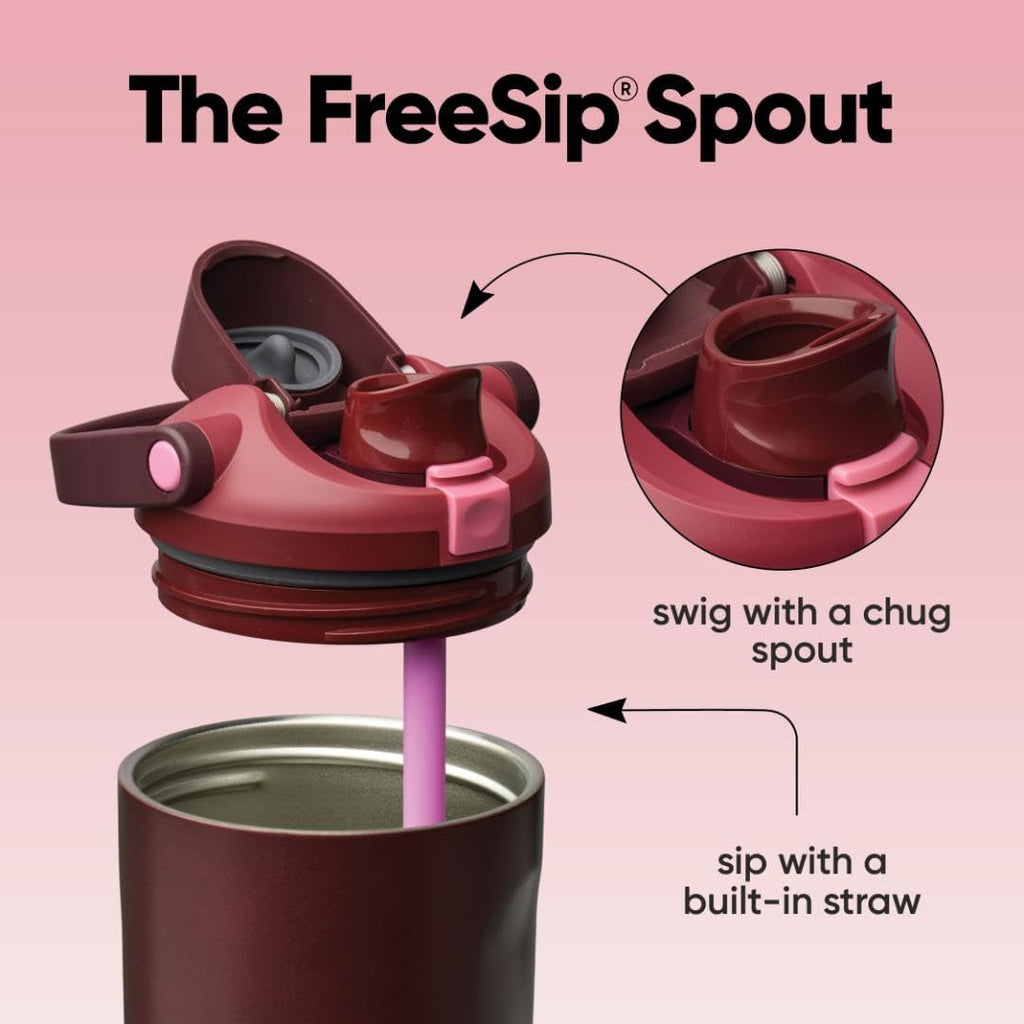 Freesip 40Oz Insulated Stainless Steel Bottle