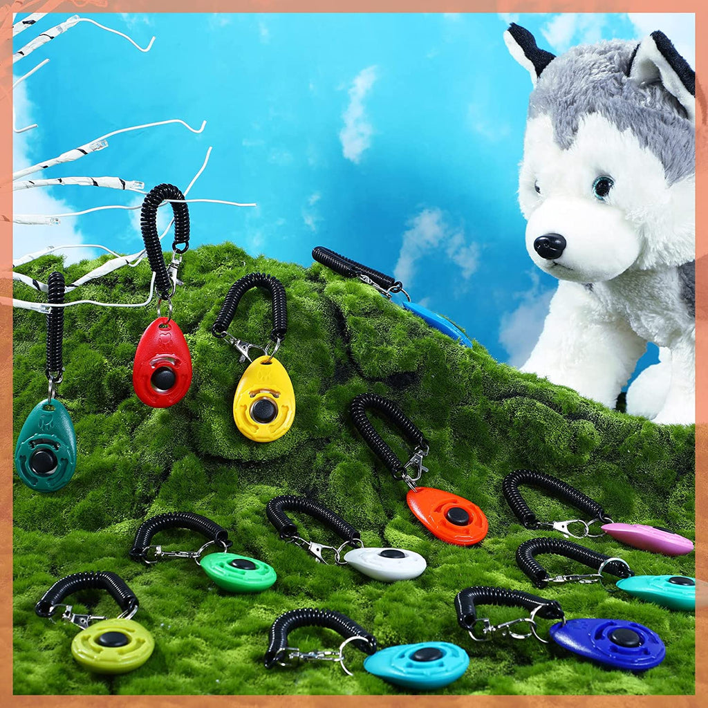 30 PCS Dog Training Clicker with Wrist Strap