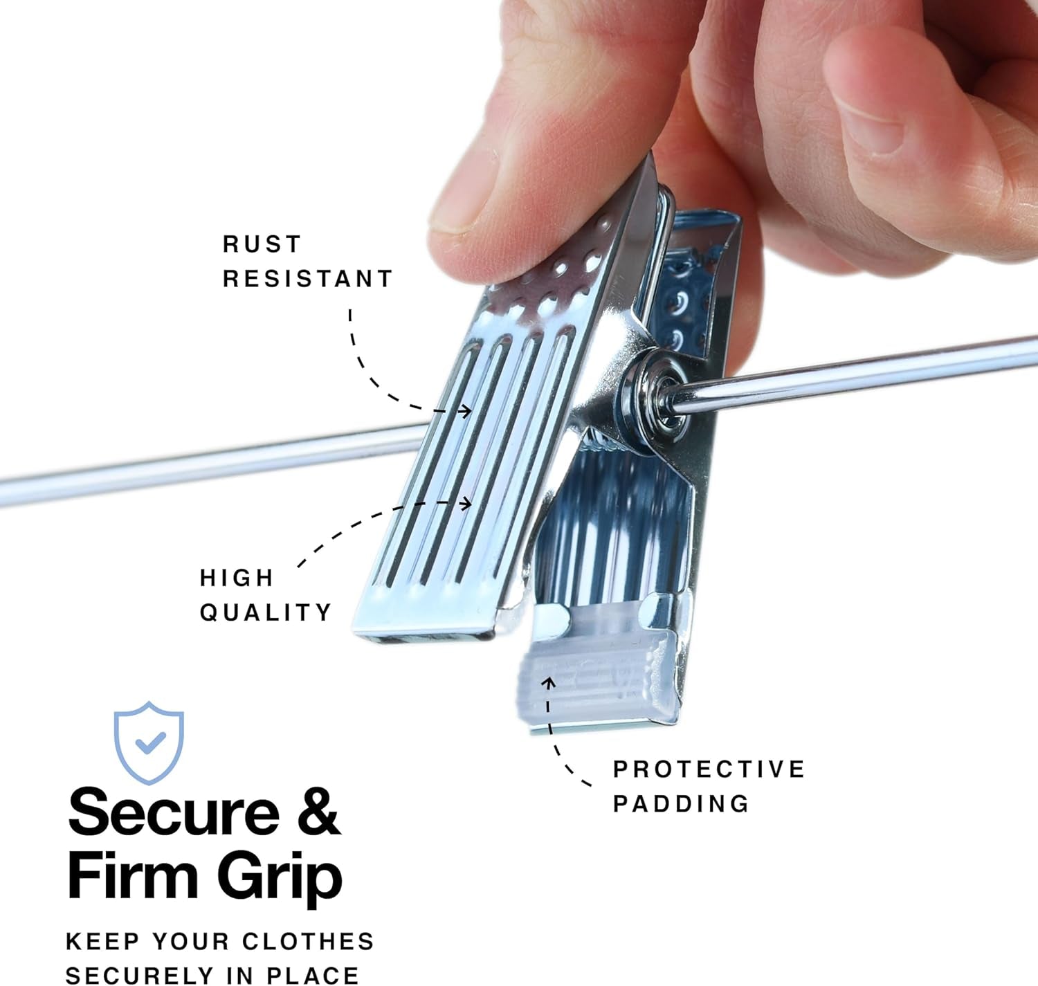 10-Pack Velvet Hangers with Clips Ivory