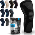 Knee Compression Sleeve Support Brace (Black L)